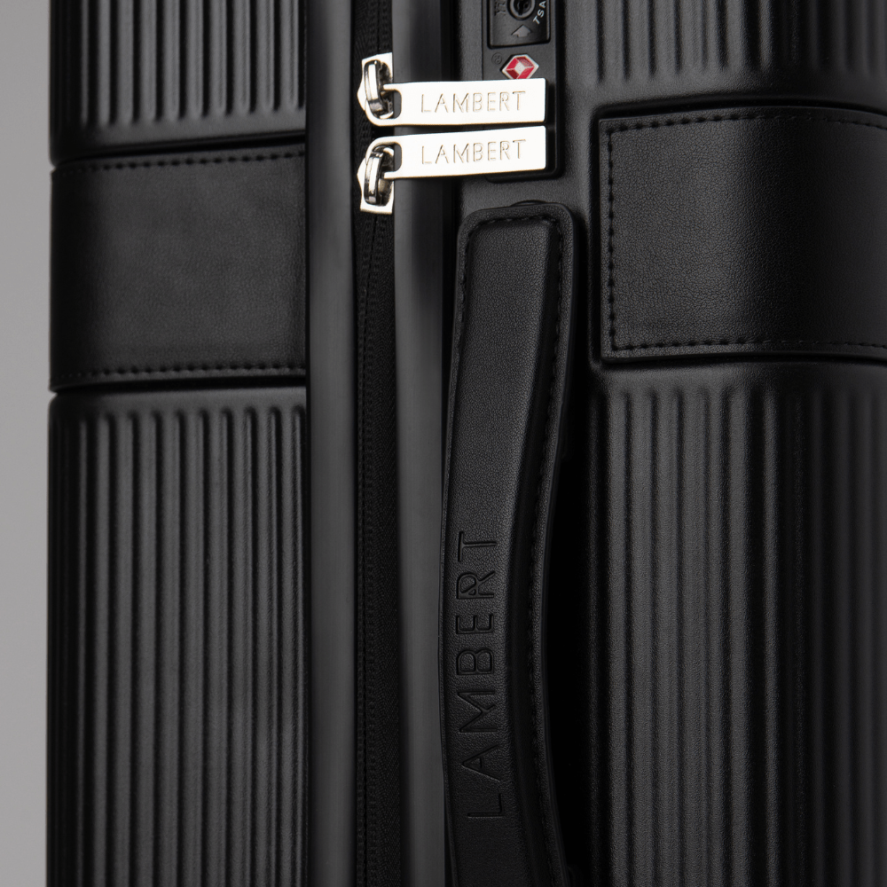 Travel Set – Black Carry-On Suitcase + Black Travel Bag