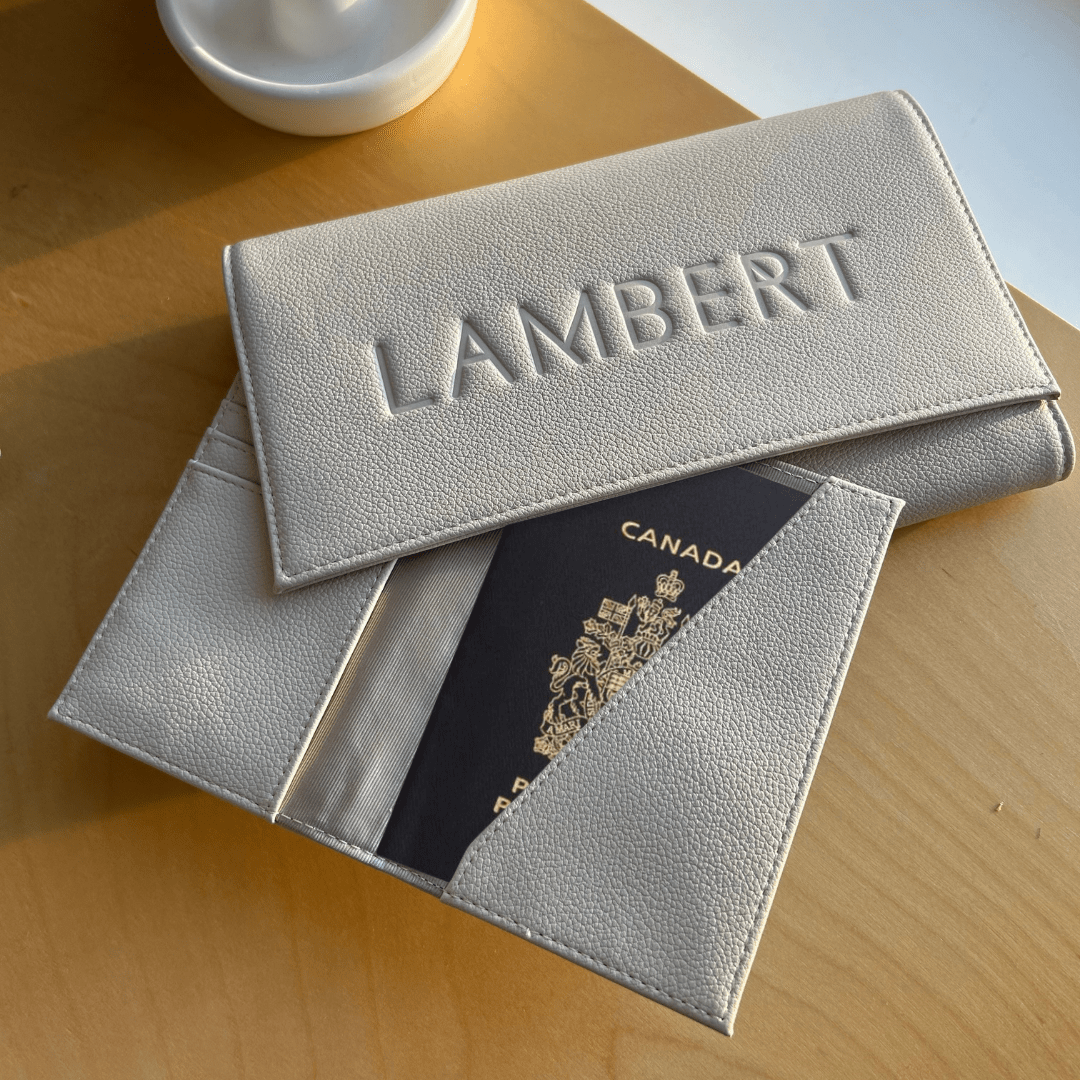 The Atlas - Recycled Vegan Oyster Leather Passport Holder
