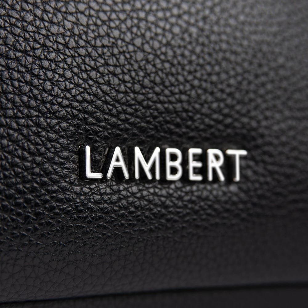 La Jolie - Black Vegan Leather Makeup Bag