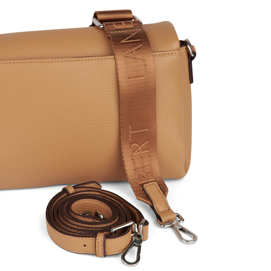 The Judy - Camel Vegan Leather Crossbody Handbag