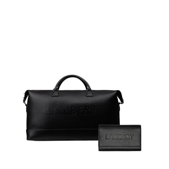 Travel Set – Black Travel Bag + Passport Holder