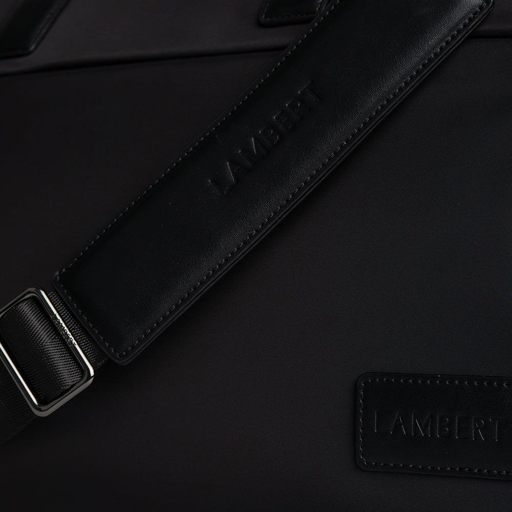 The London – Black Recycled Nylon Travel Bag