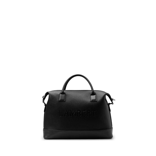 The Mae - Small Black Vegan Leather Travel Bag