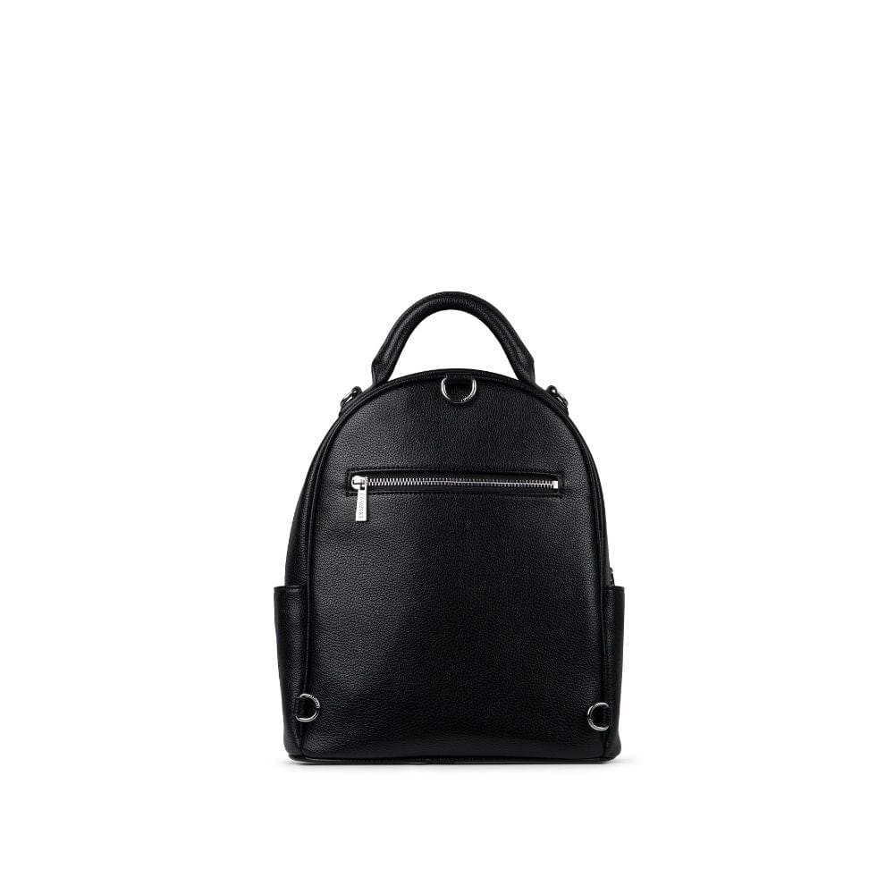 The Maude - 3-in-1 Black Vegan Leather Backpack
