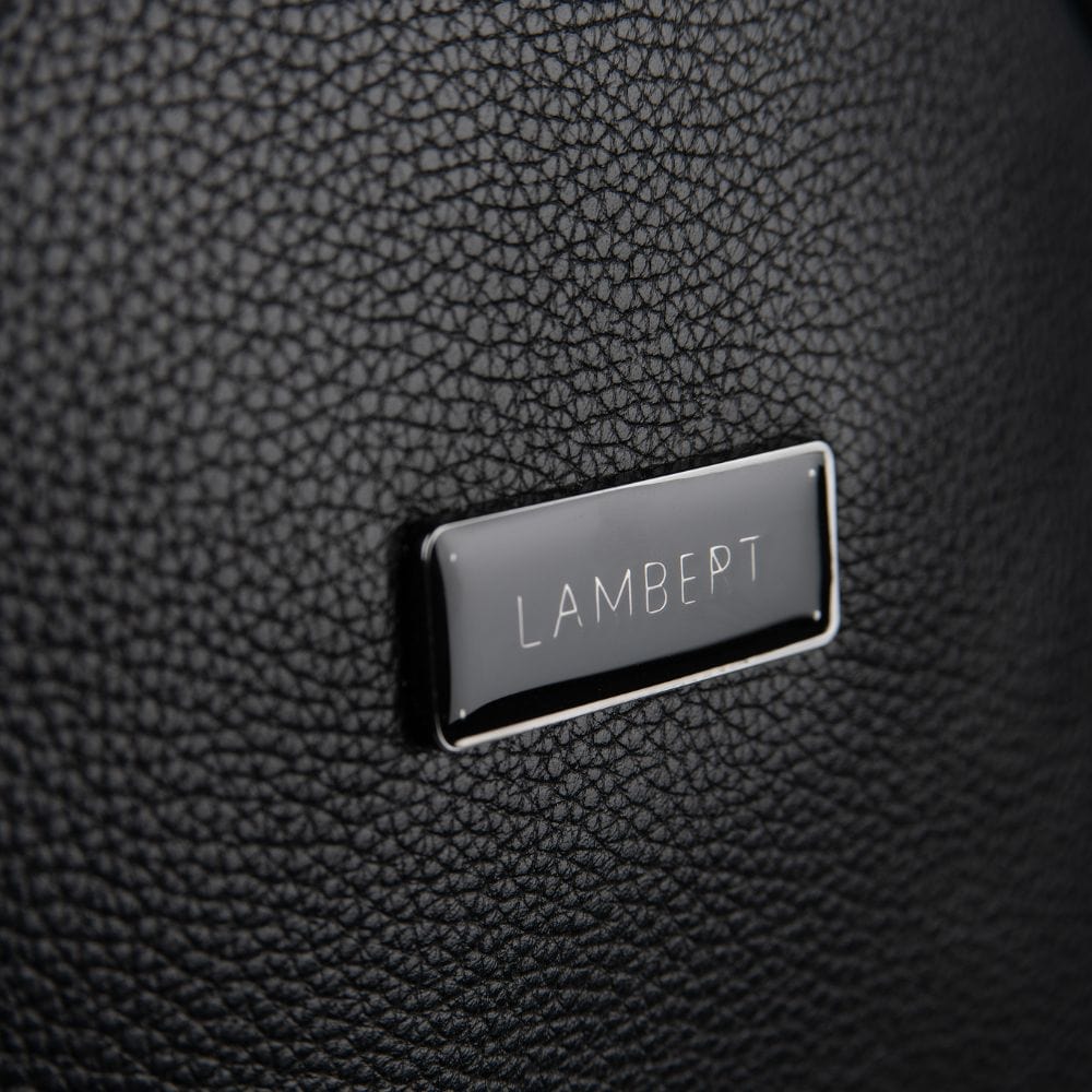 The Maude - 3-in-1 Black Vegan Leather Backpack