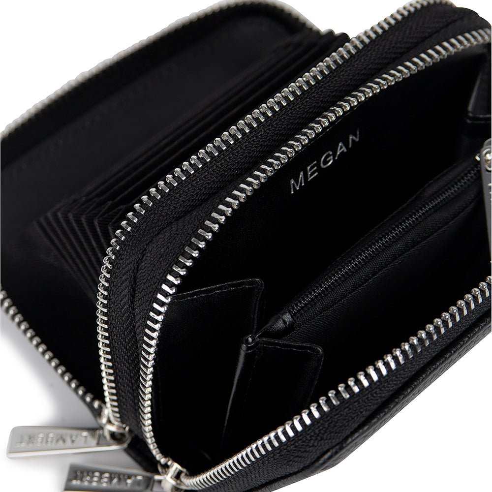 The Megan - Black Vegan Leather Wallet