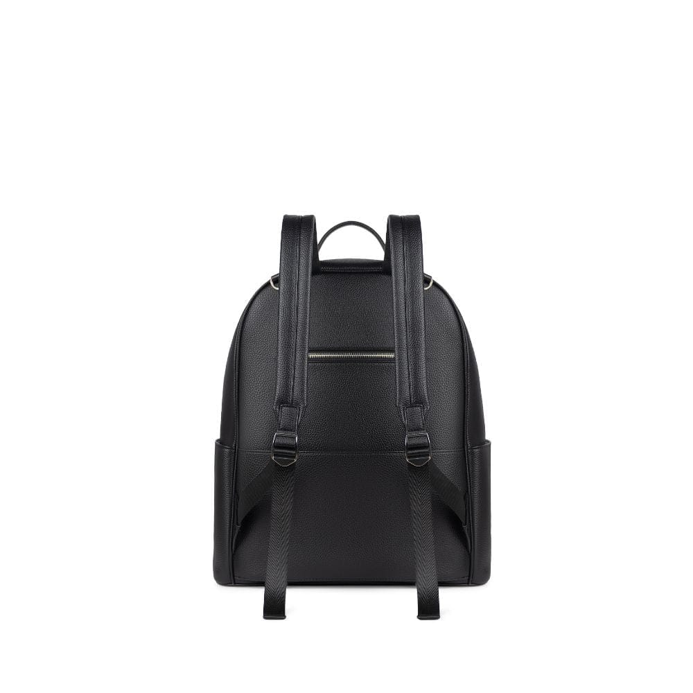 The Vicky - Recycled Black Vegan Leather Diaper Bag