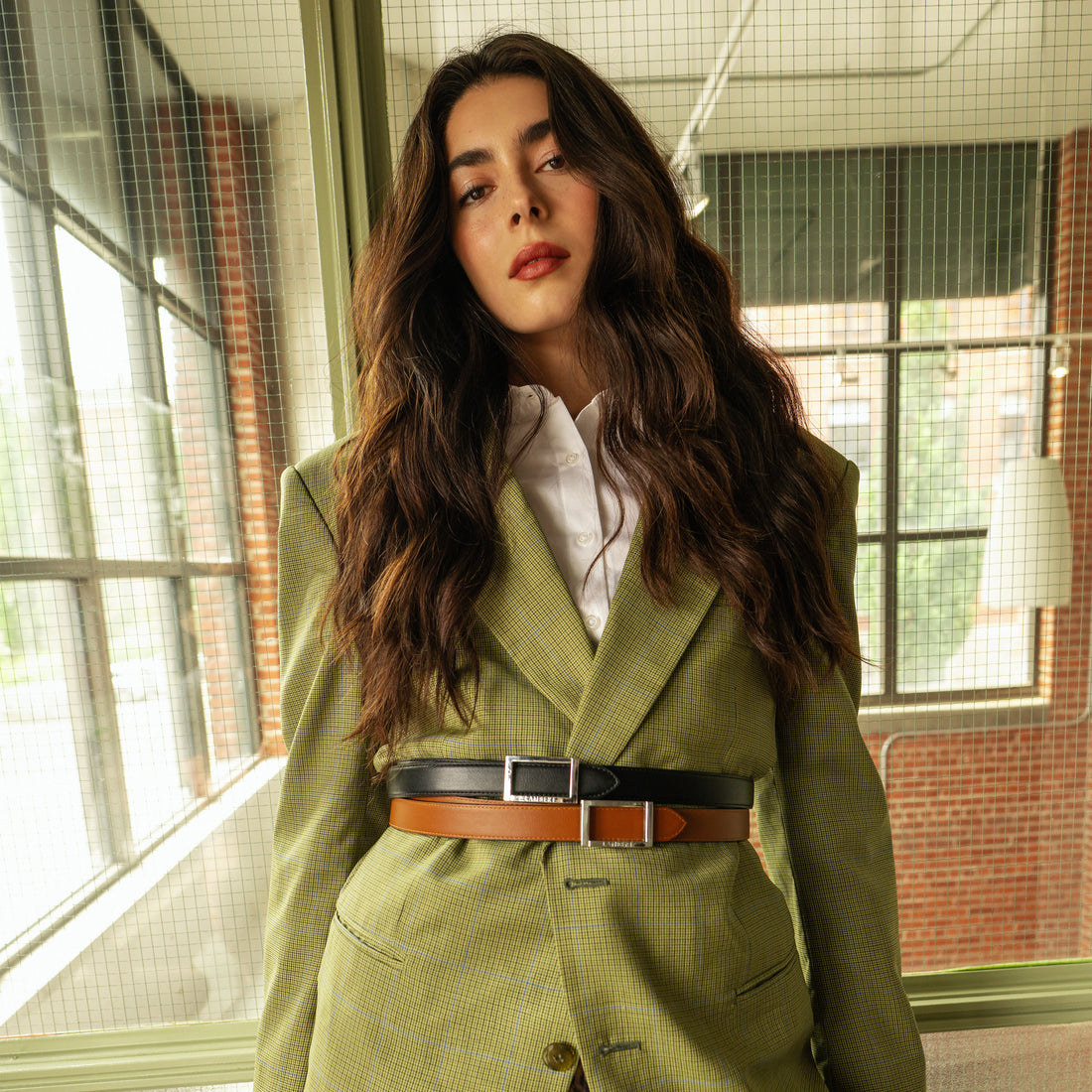 The Cara – Reversible Vegan Leather Belt