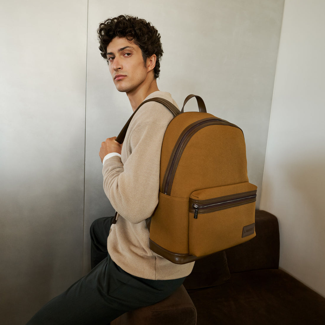 The Logan – Backpack in Breenmix Canvas