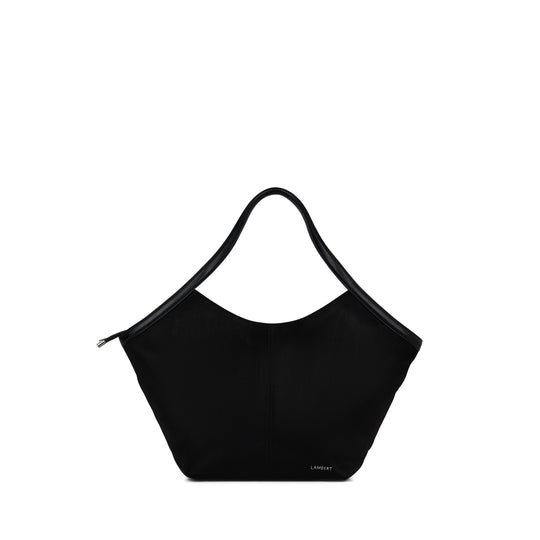 The Alison – Black Vegan Suede Tote Bag