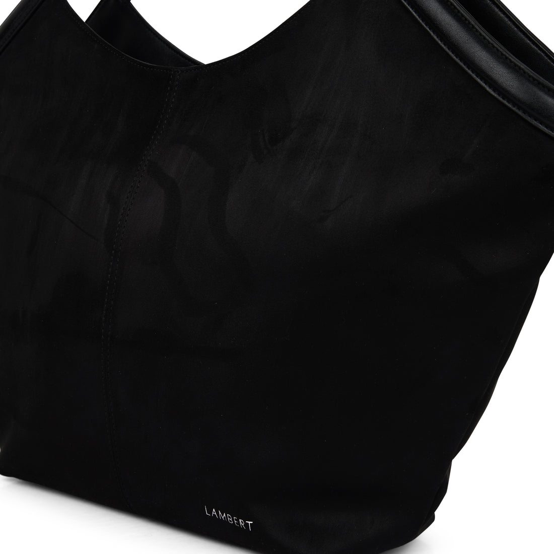 The Alison – Black Suede Tote Bag