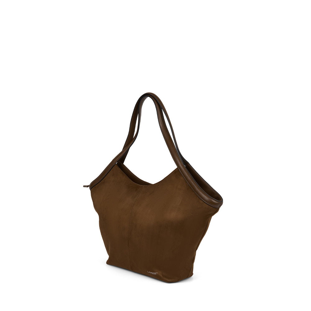 The Alison – Cacao Suede Tote Bag