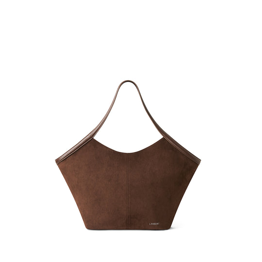 The Alison – Chocolate Vegan Suede Tote Bag