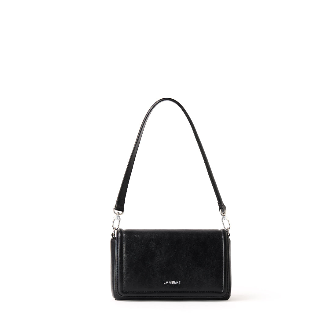 The Alyssa – 2-in-1 Black Vegan Leather Handbag