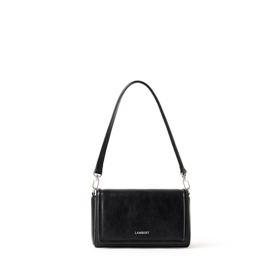 The Alyssa – 2-in-1 Black Vegan Leather Handbag