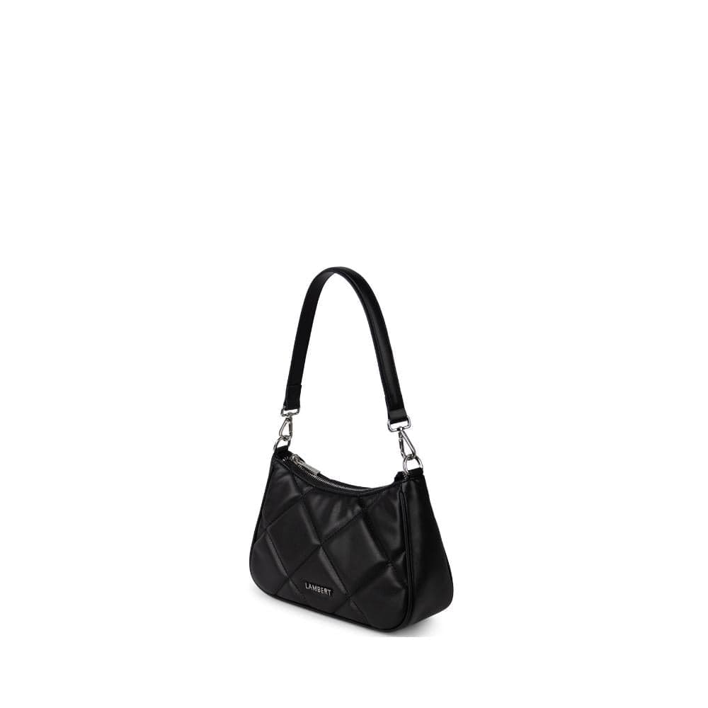The Andy - Black Quilted Vegan Leather 3-in-1 Handbag