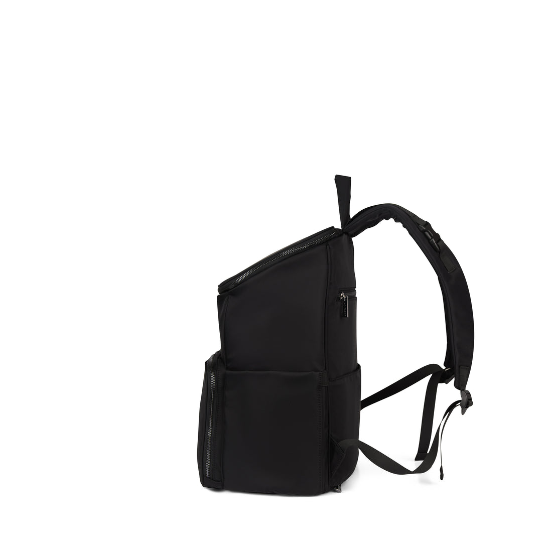 The Anabelle – Black Recycled Nylon Maternity Backpack