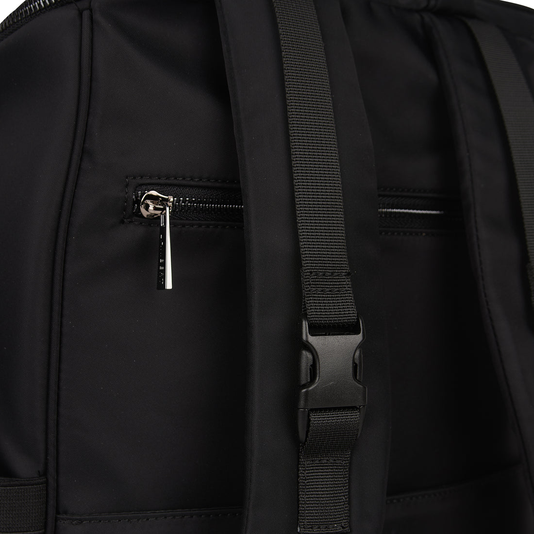 The Anabelle – Black Recycled Nylon Maternity Backpack