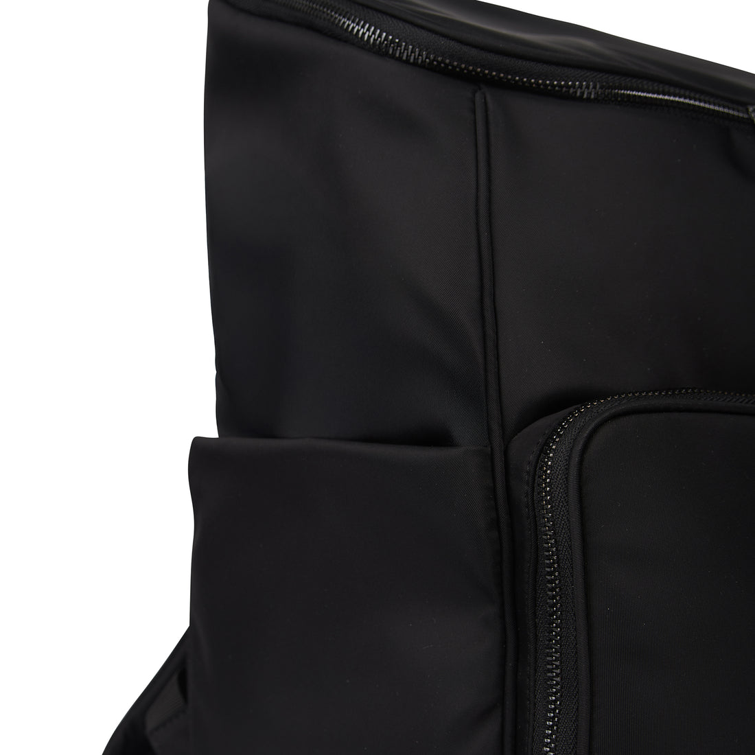 The Anabelle – Black Recycled Nylon Maternity Backpack