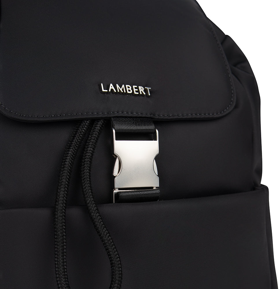 The April - Black Recycled Nylon Backpack