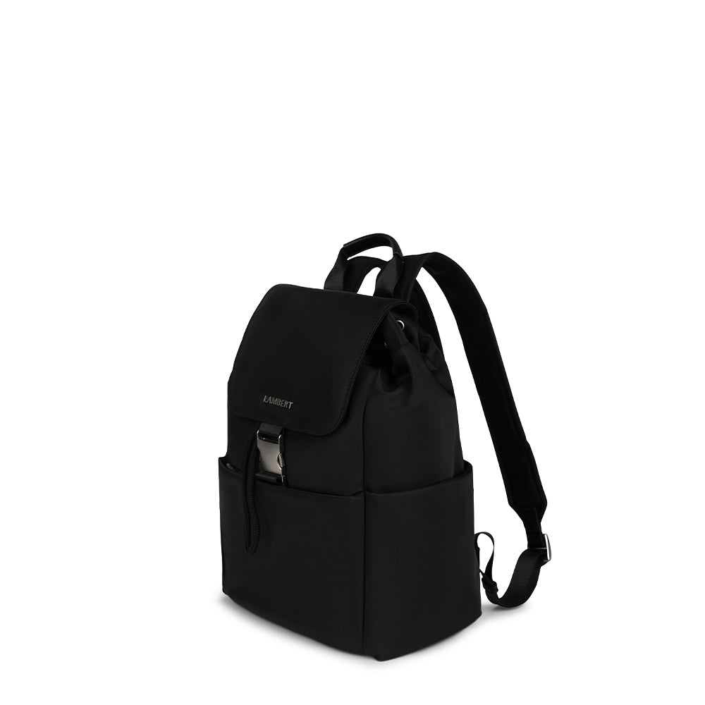 The April - Black Recycled Nylon Backpack