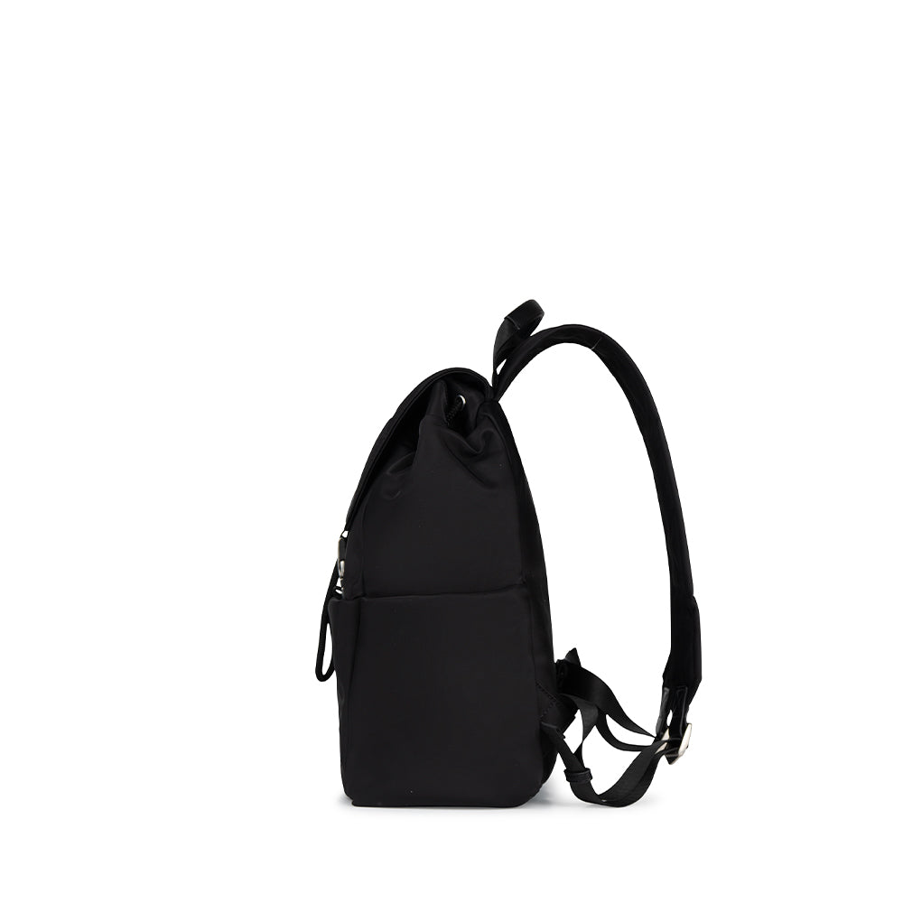 The April - Black Recycled Nylon Backpack