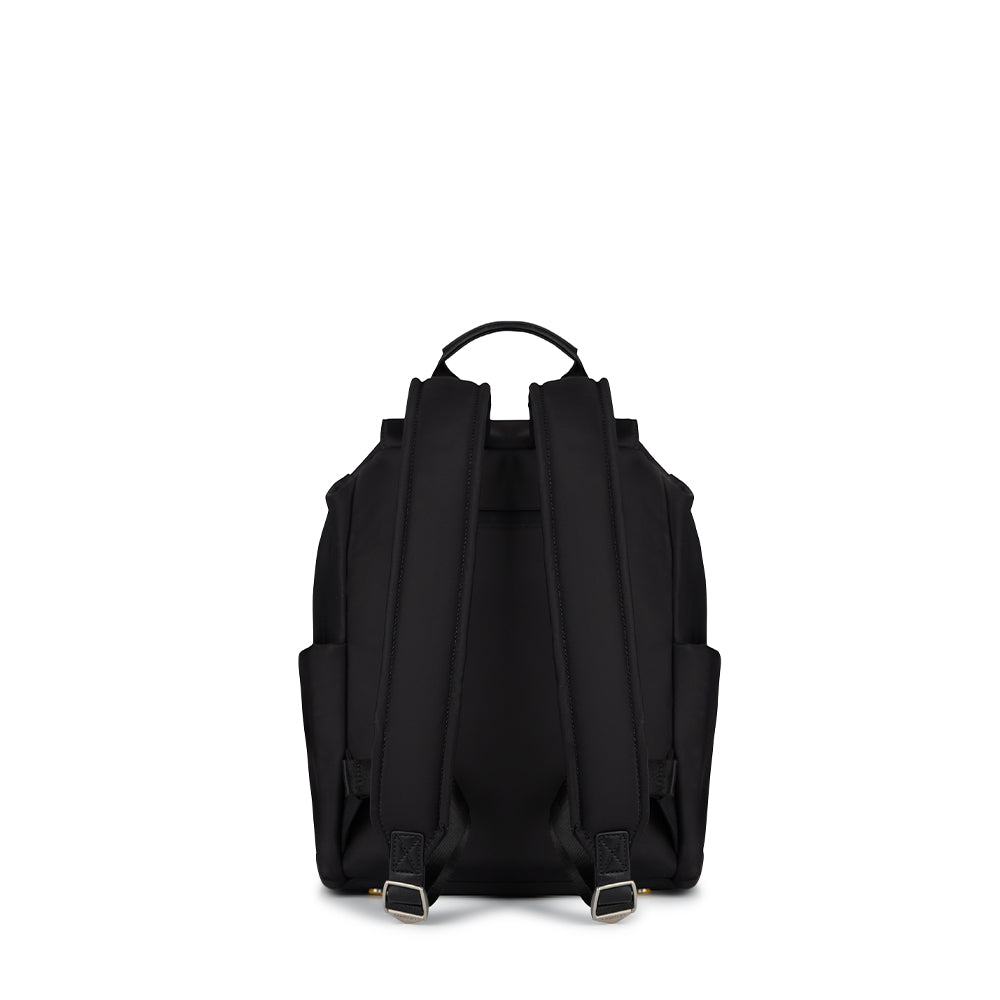 The April - Black Recycled Nylon Backpack