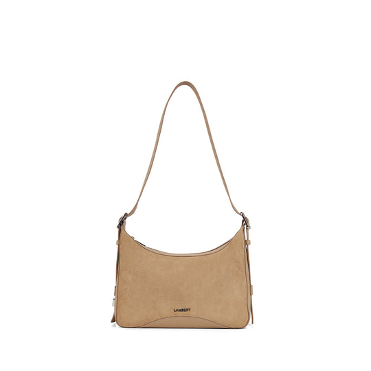 The Audrey – 2-in-1 Beige Vegan Suede Handbag
