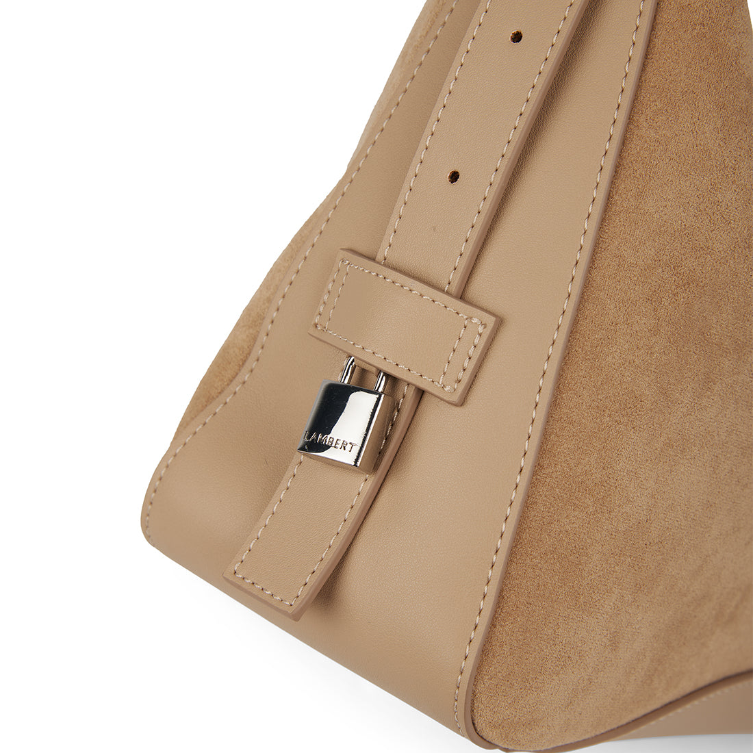 The Audrey – 2-in-1 Beige Vegan Suede Handbag
