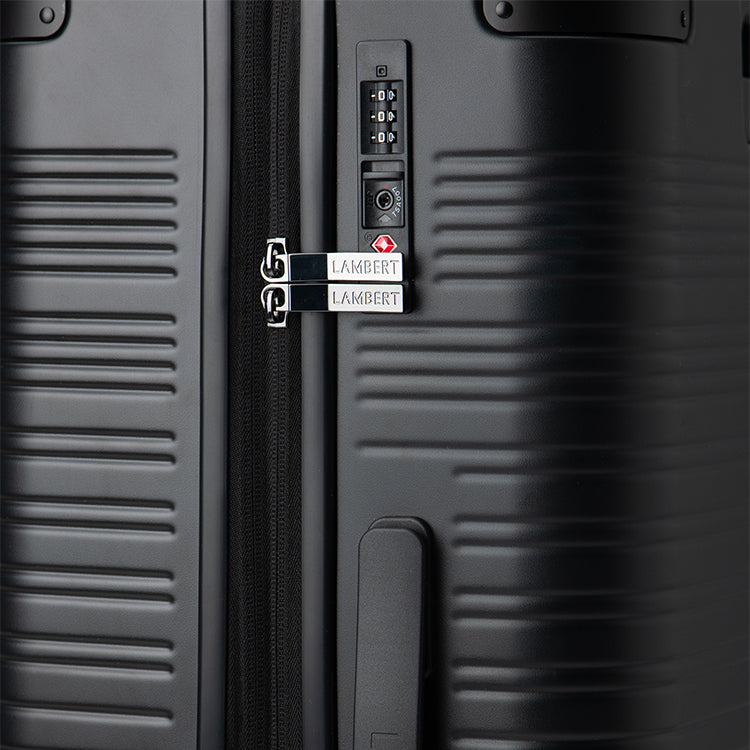 The Milan – Medium Black Check-In Suitcase
