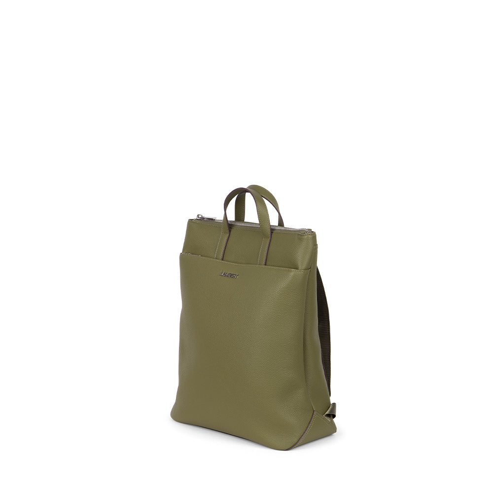 The Billie - Olive Vegan Leather Backpack