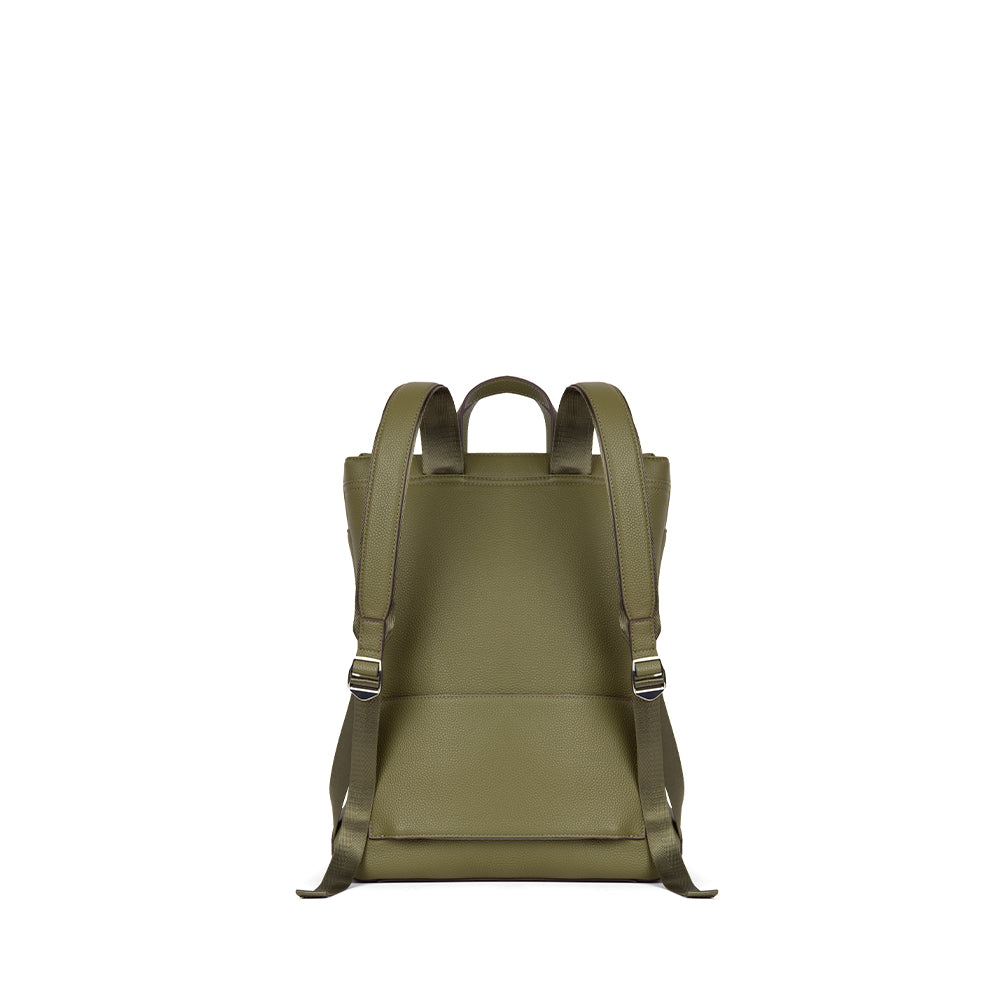 The Billie - Olive Vegan Leather Backpack