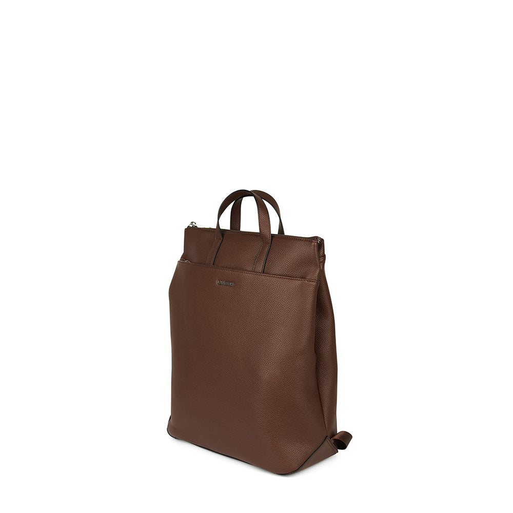 The Billie - Vegan Leather Backpack Chocolate