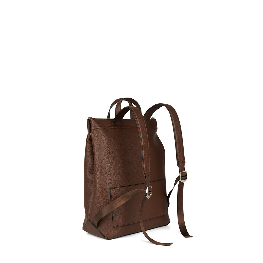 The Billie - Vegan Leather Backpack Chocolate