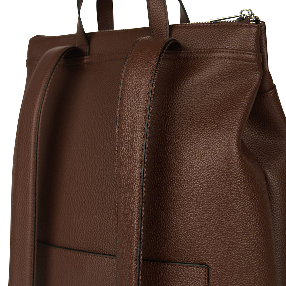The Billie - Vegan Leather Backpack Chocolate