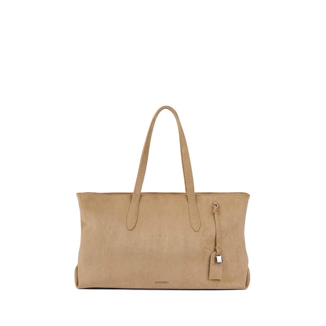 The Britney – Beige Vegan Suede Tote Bag – Lambert Design US LLC