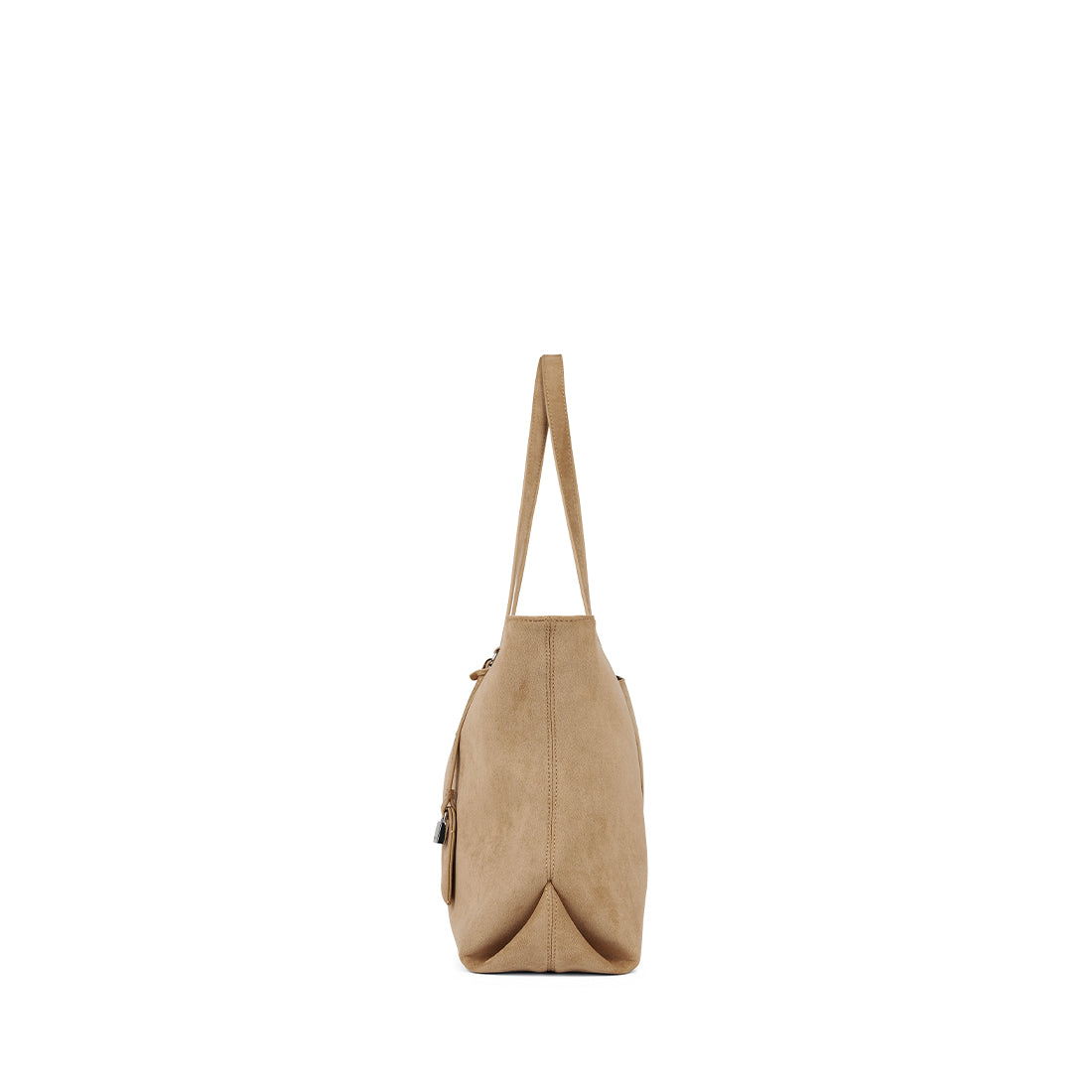 The Britney – Beige Vegan Suede Tote Bag