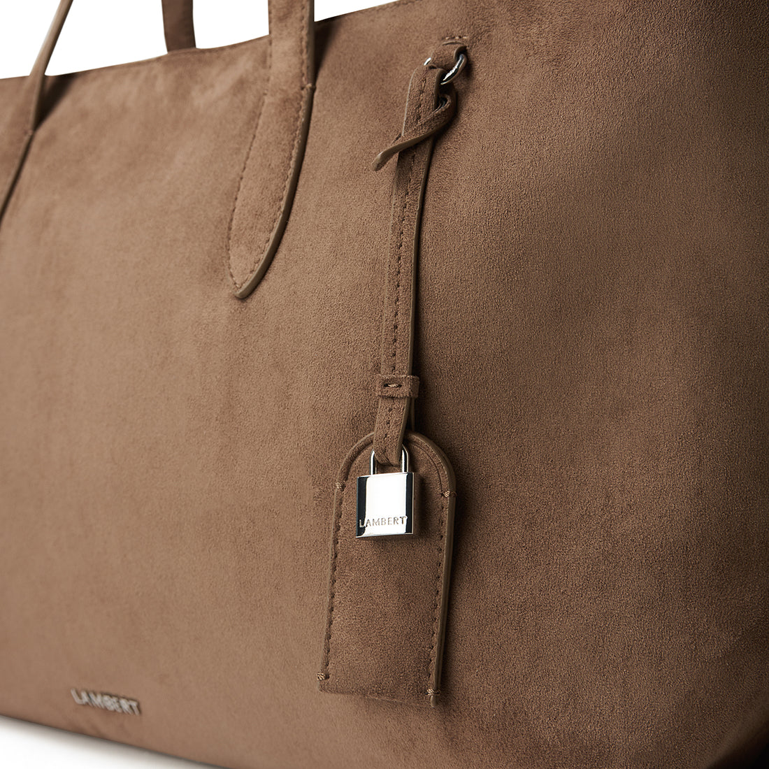 The Britney - Taupe Vegan Suede Tote Bag