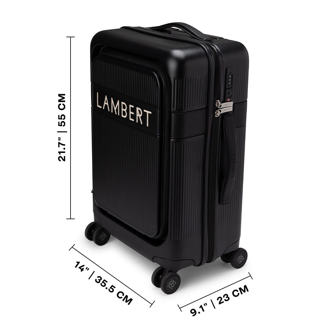 The Bali - Black Carry-On Suitcase