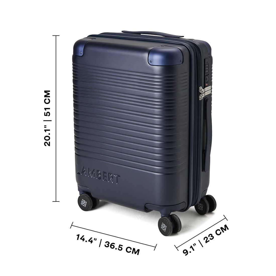 The Berlin – Marine Expandable Carry-On Suitcase
