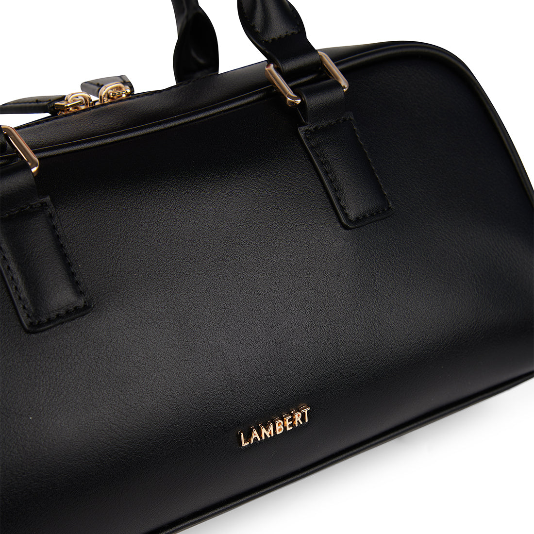 The Camille – 2-in-1 Black Vegan Leather Handbag