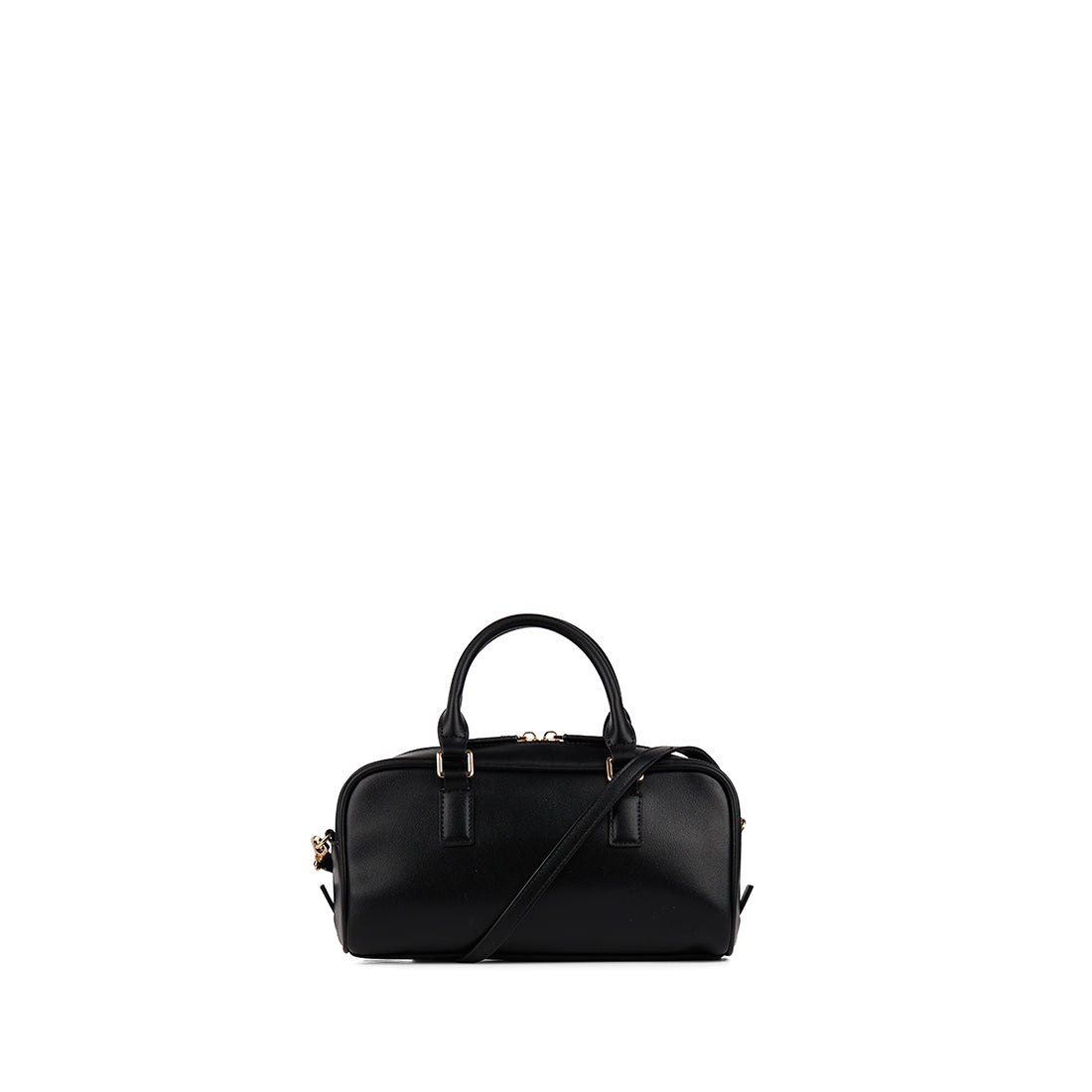 The Camille – 2-in-1 Black Vegan Leather Handbag