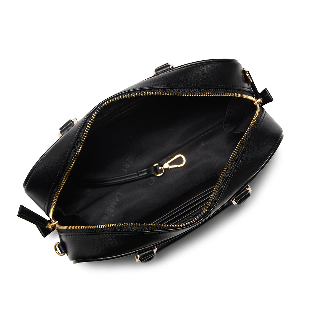 The Camille – 2-in-1 Black Vegan Leather Handbag – Lambert Design