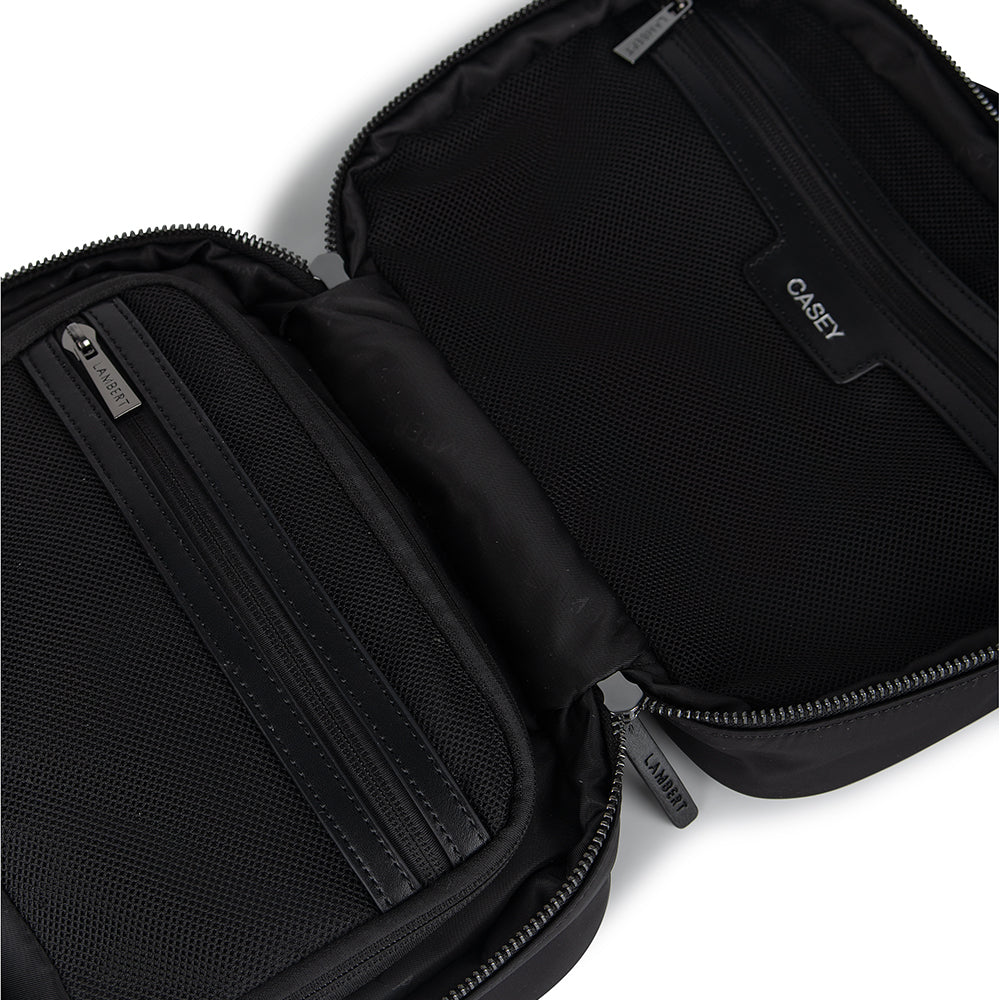 The Casey - Black Nylon Toiletry Bag – Lambert Design US LLC