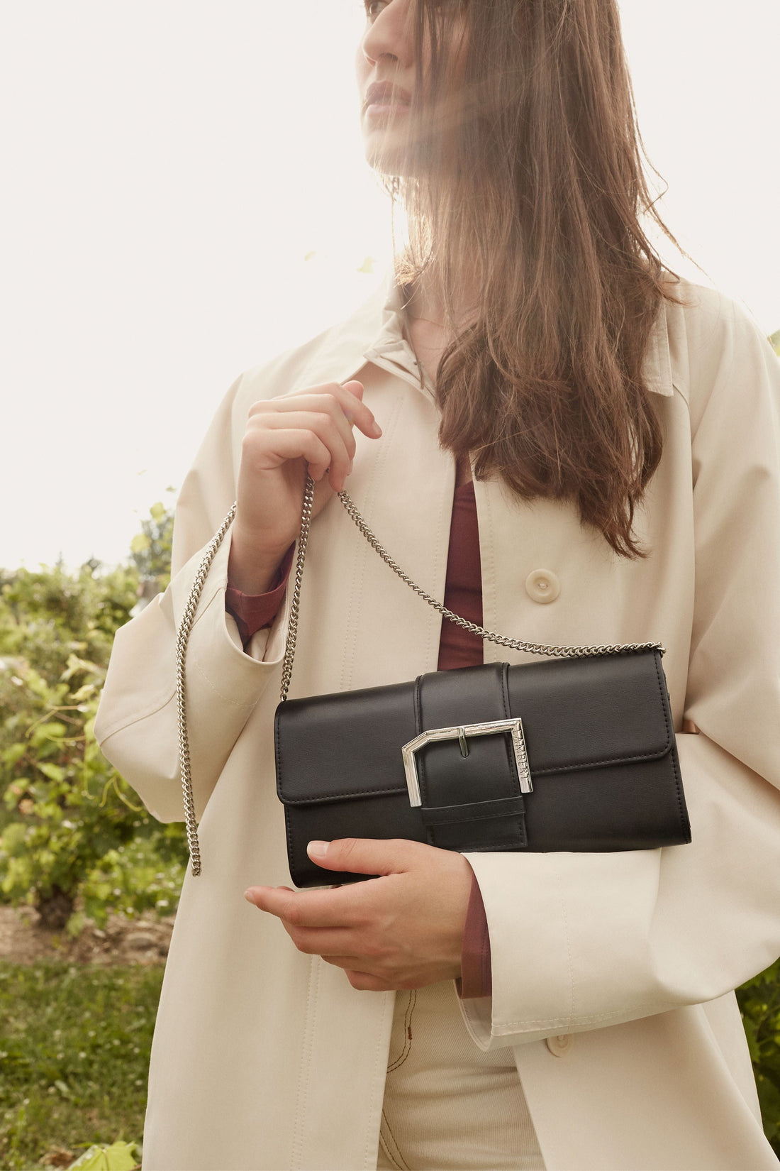 The Cecina - Vegan Grape Leather Shoulder Bag