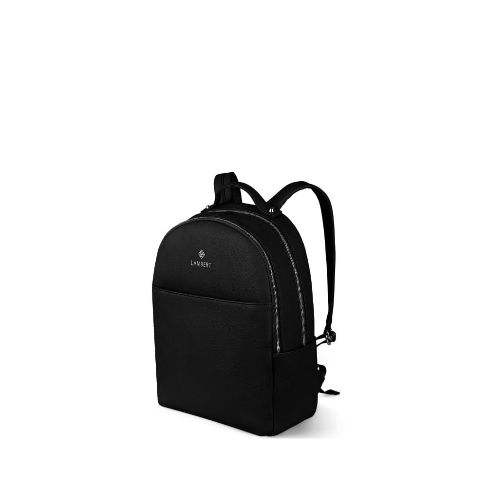 The Charlotte - Black Vegan Leather Backpack