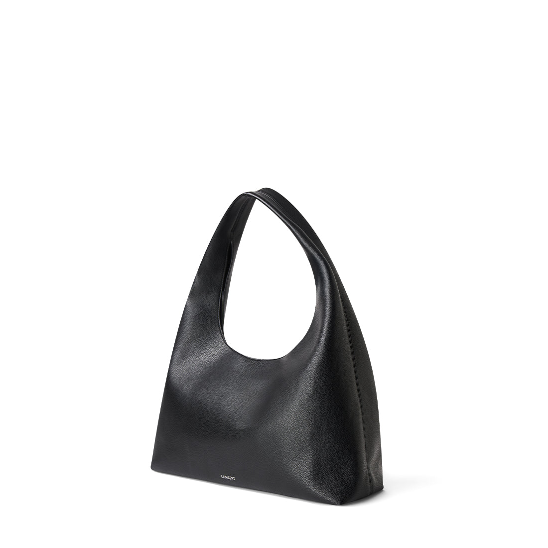 The Chelsea - Black Vegan Leather Hobo Tote Bag