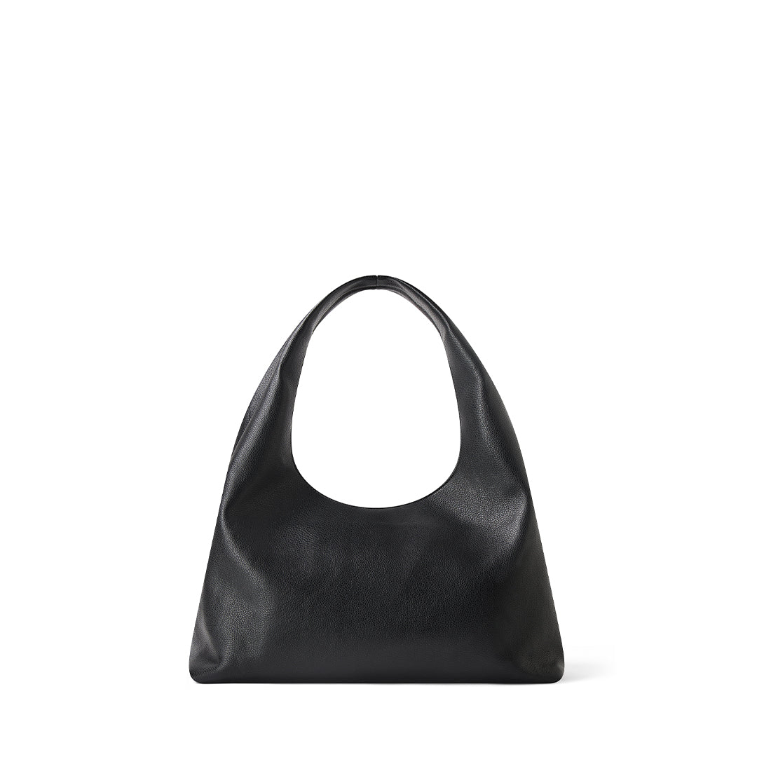The Chelsea - Black Vegan Leather Hobo Tote Bag