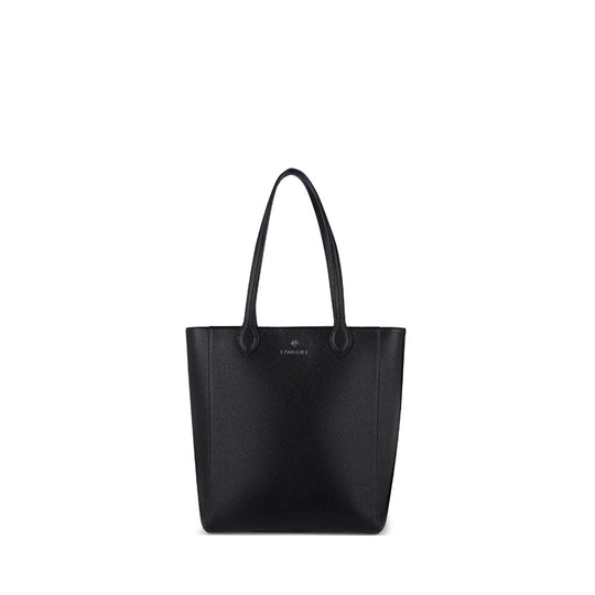 The Claire - Recycled Black Vegan Leather Tote Bag