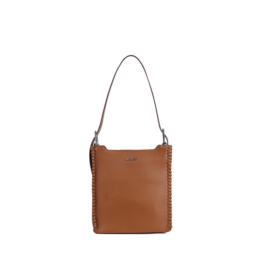 The Claudia - 2-in-1 Vegan Leather Handbag in Affogato